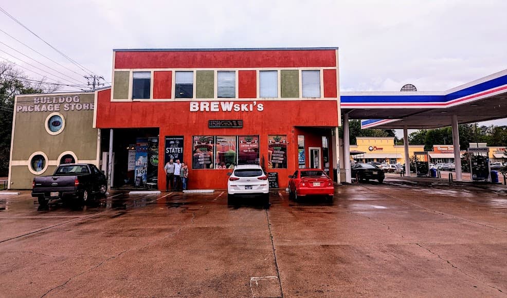 The beer selection inside Brewski’s in Starkville