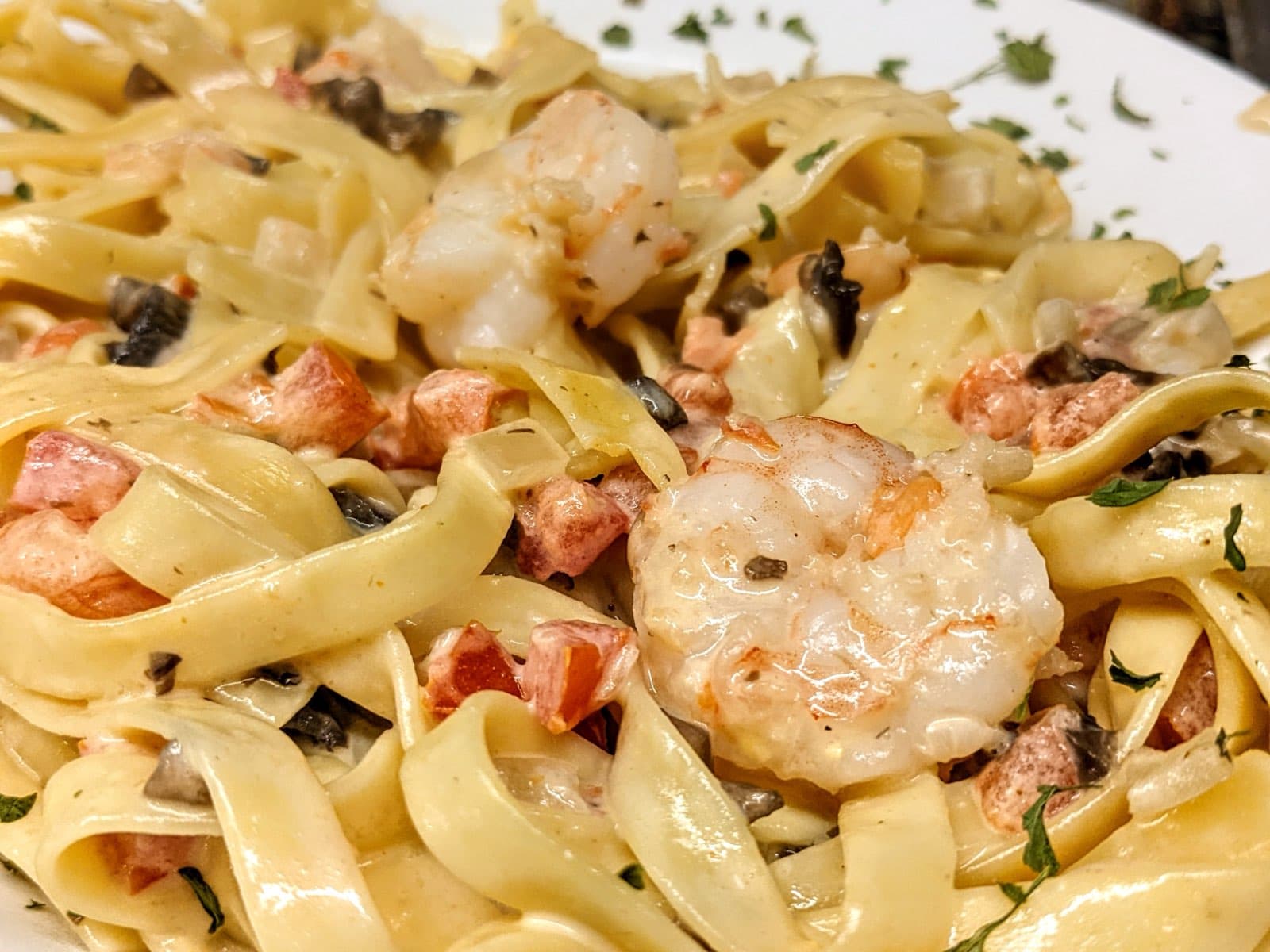 Seafood pasta at Rosey Baby